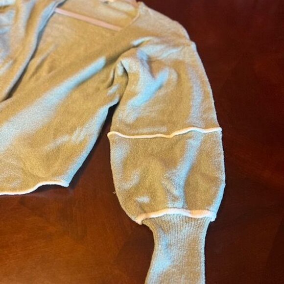 Promesa Womens Asymmetric Knit Cardigan Sweater green Acrylic & nylon - Picture 5 of 6